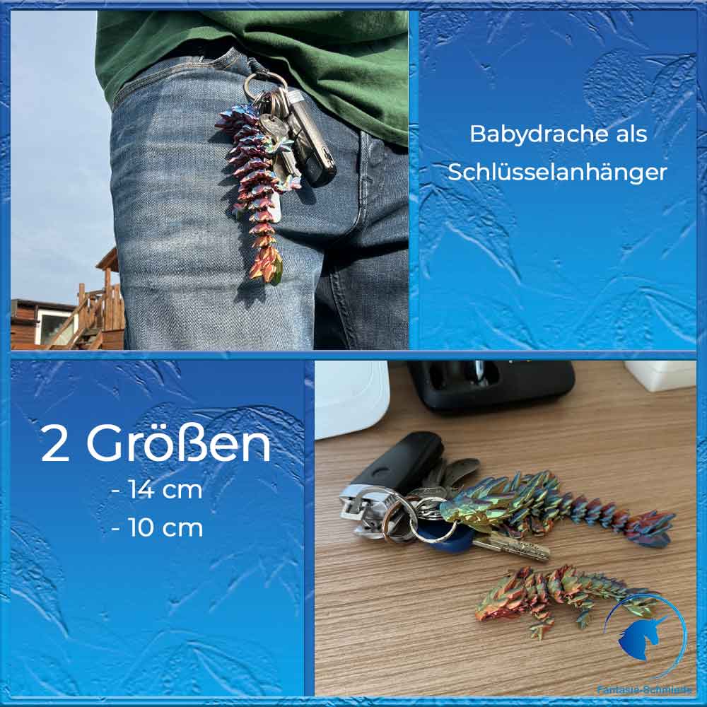 Babydrache als Schlüsselanhänger