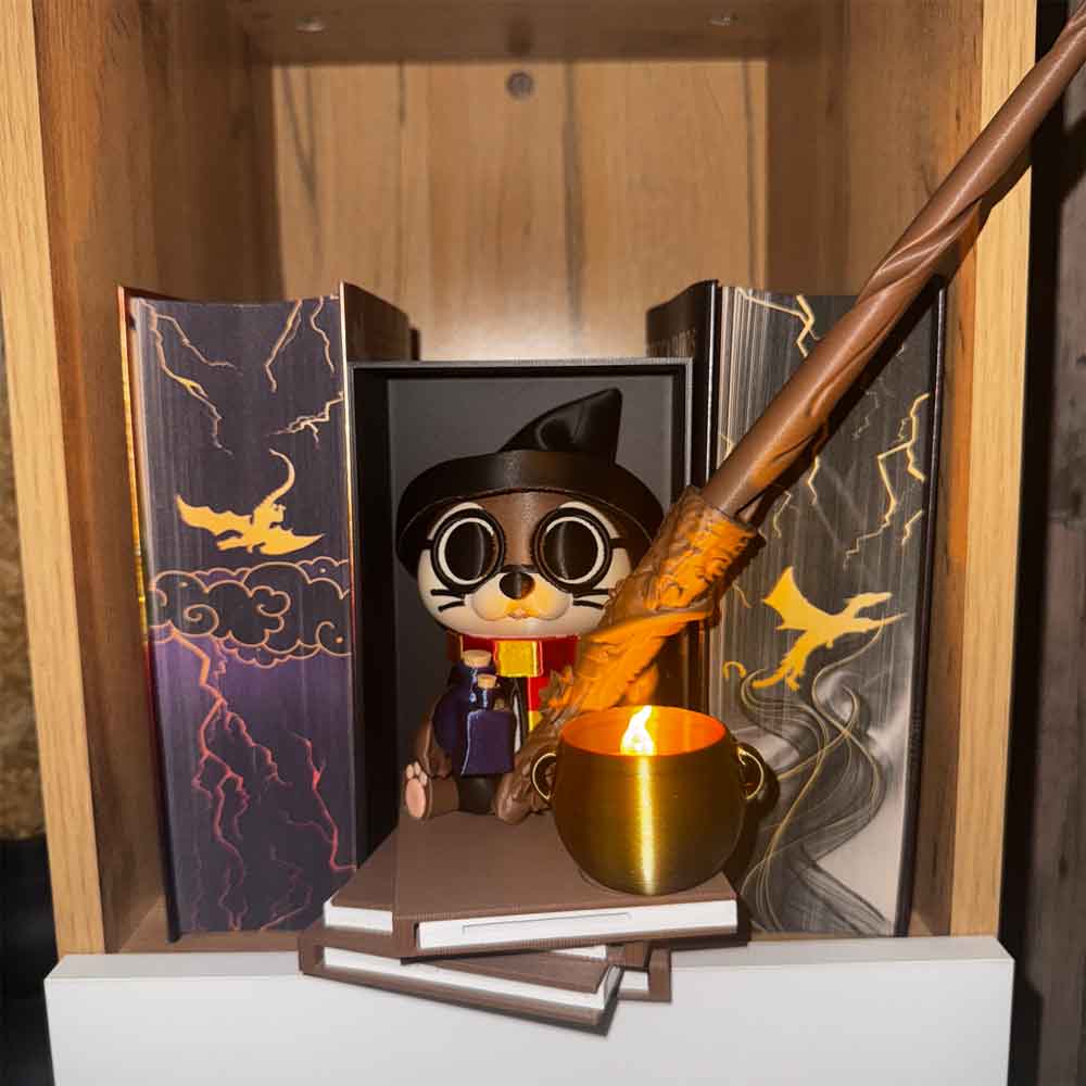 Magier Otter Book Nook – Magischer Regal Einsatz