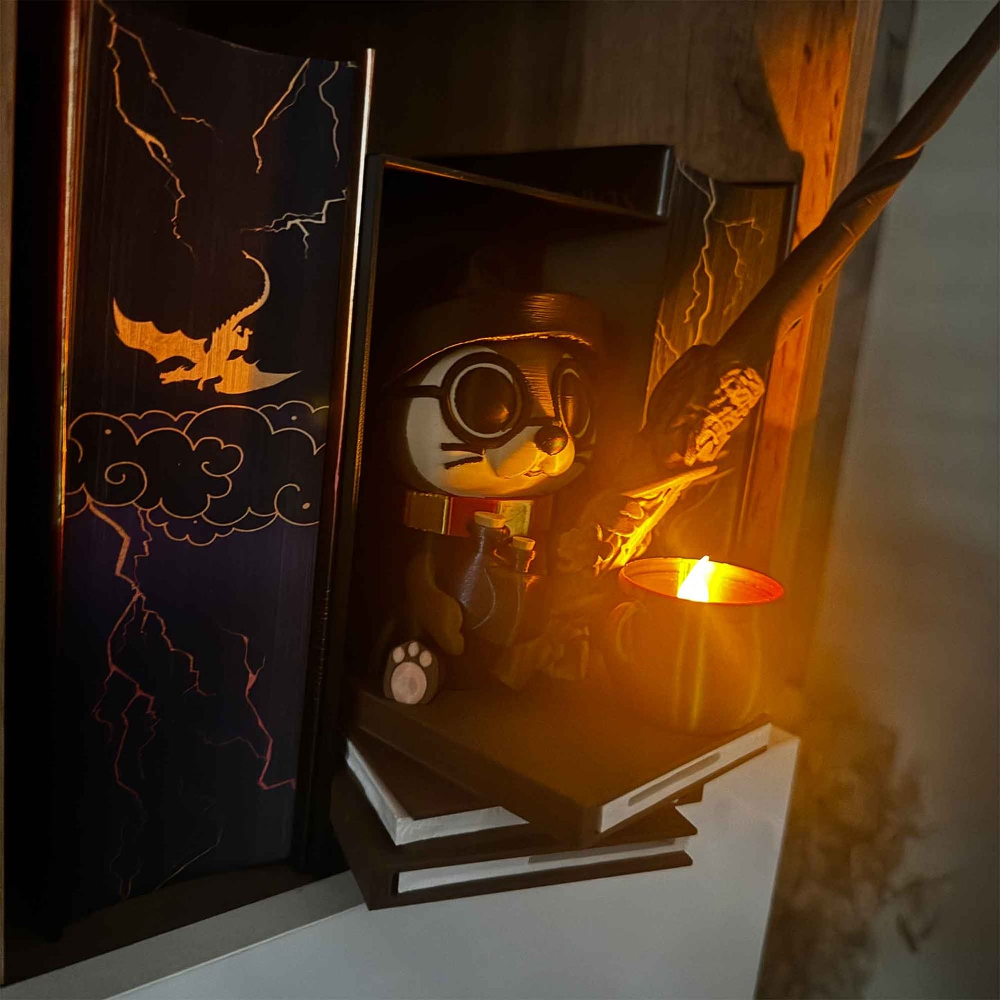 Magier Otter Book Nook – Magischer Regal Einsatz