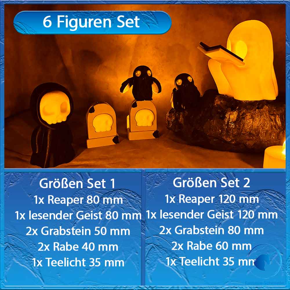 Geister Zeremonie Set - lesender Geist Figur