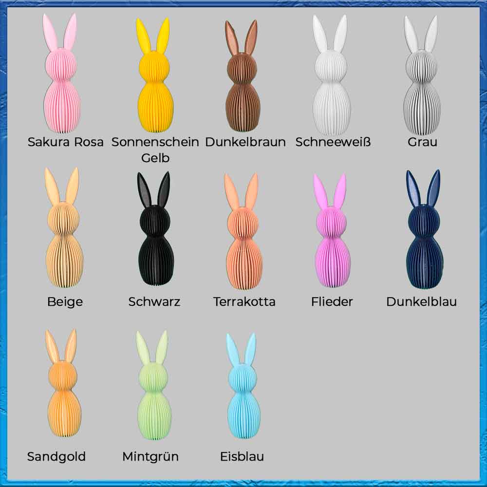 Osterei Dekoration - moderne Ostereier mit Ohren - Minimalistisch