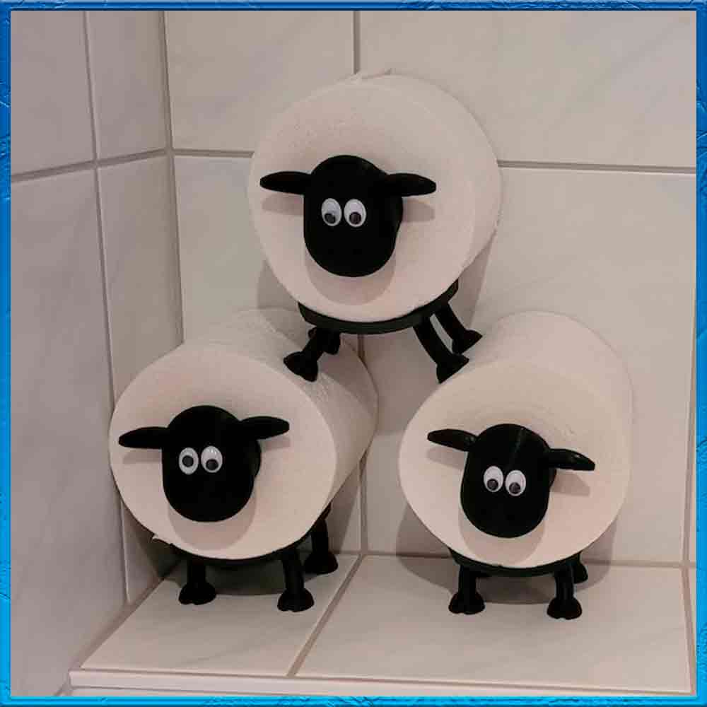 Toilettenpapierhalter Schaf - Dekoration Dori - Stapelbar