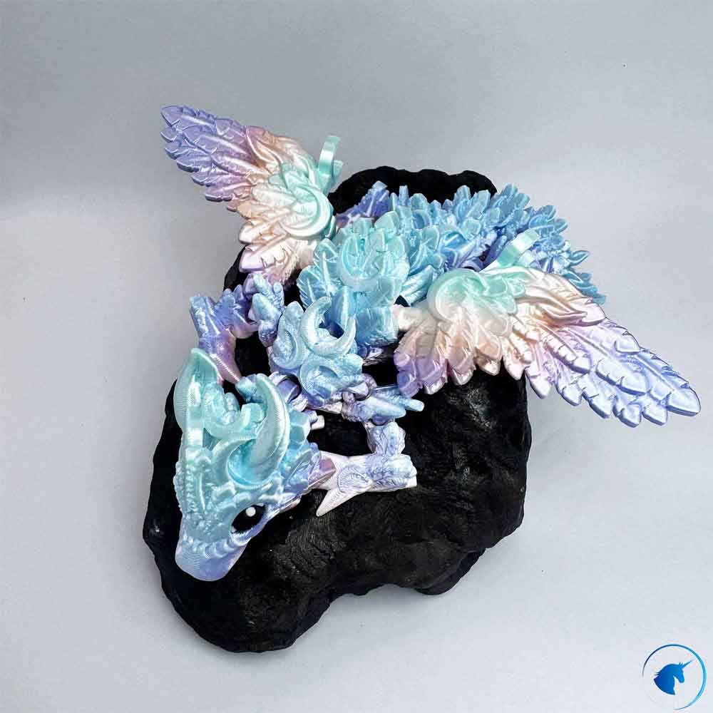 Beweglicher Baby Mond Drache mit Flügel