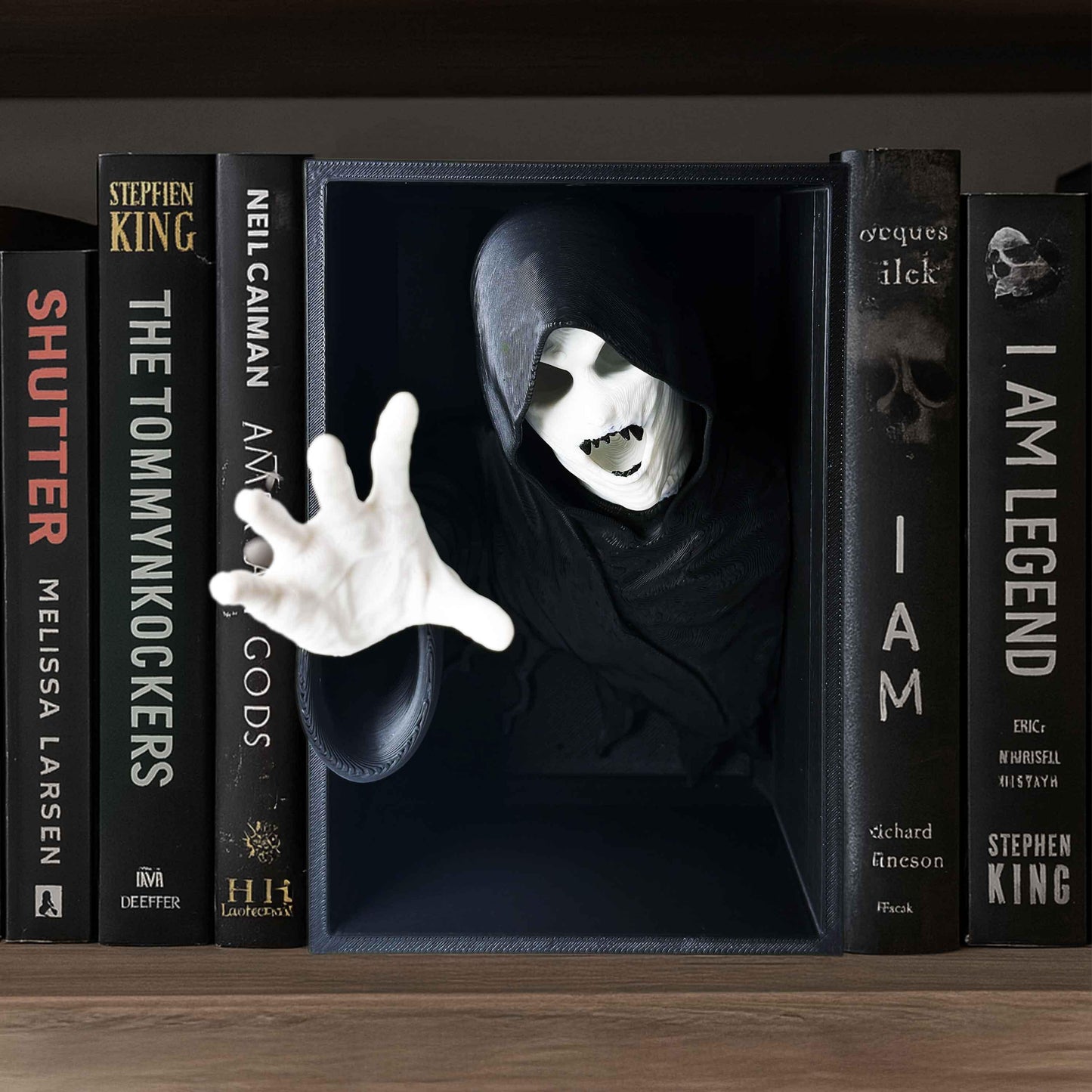 Void Reaper Book Nook - Gothic Bücherregal Einsatz mit Sensenmann