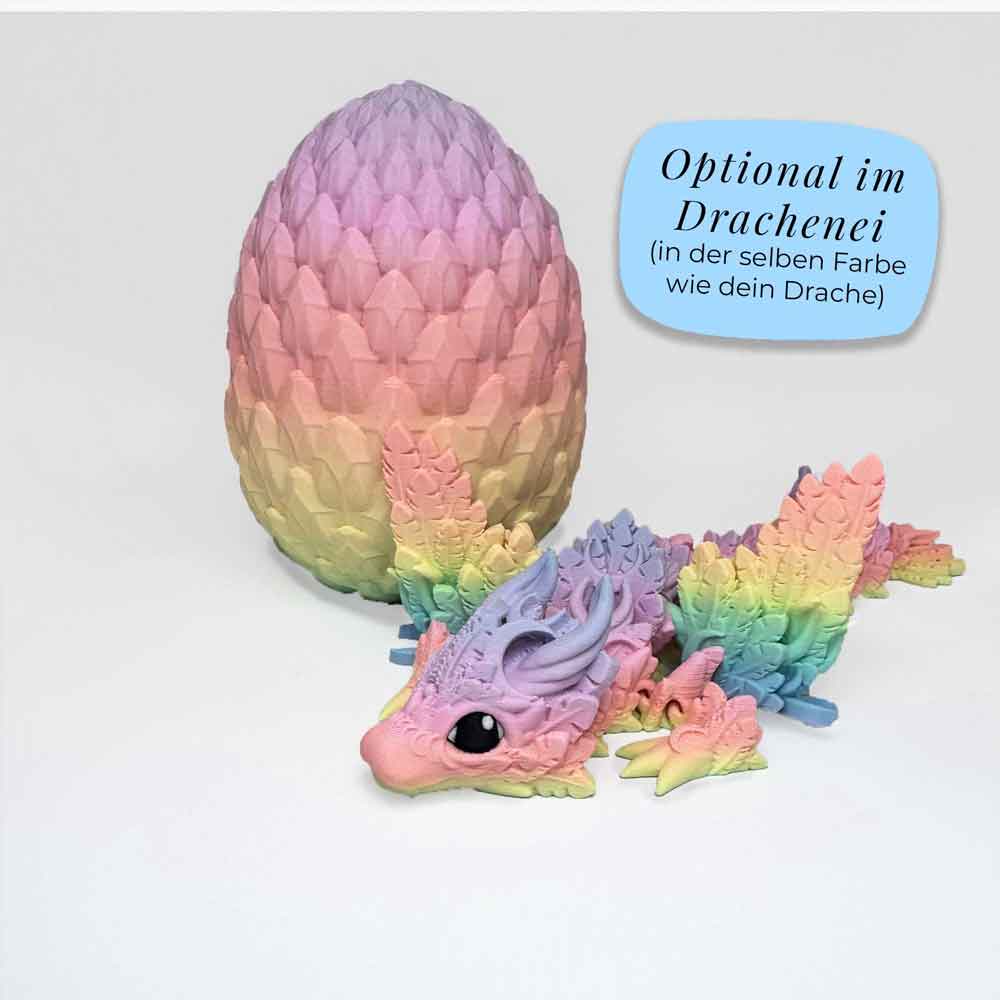Beweglicher Baby Mond Drache mit Flügel