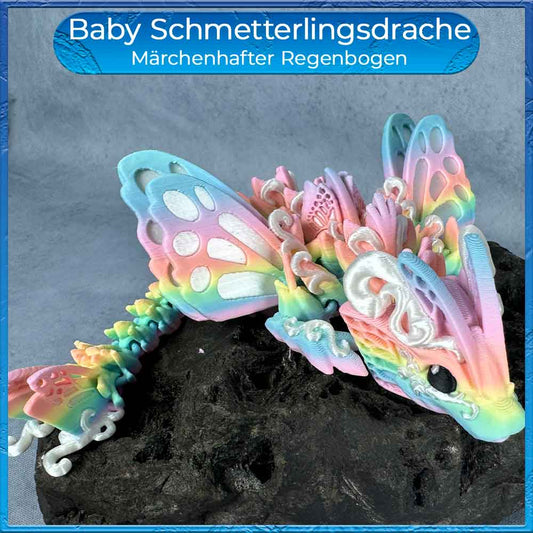 Baby Schmetterlingsdrache - Märchenhafter Regenbogen