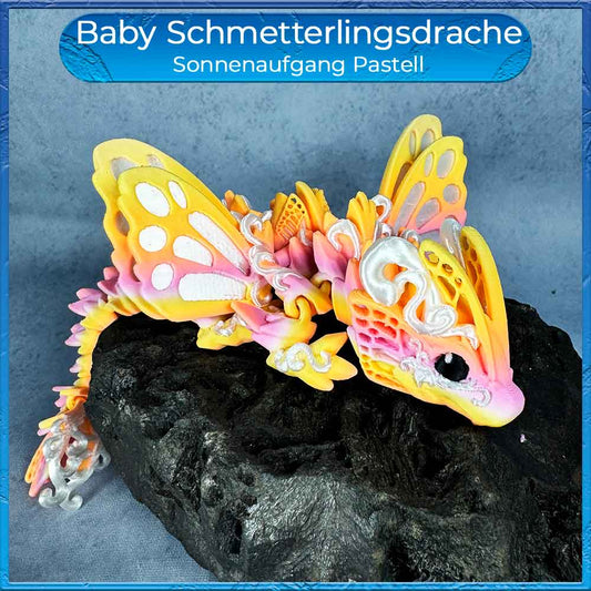 Baby Schmetterlingsdrache - Sonnenaufgang Pastell