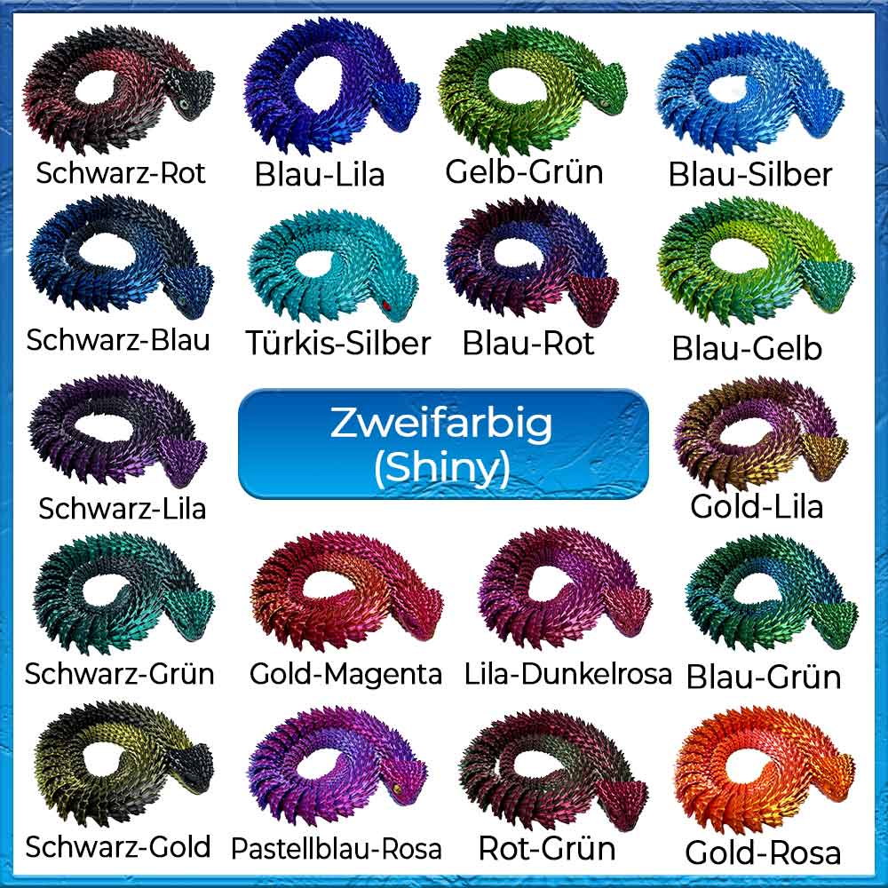 Bewegliche Drachenschlange - Klapperschlange - Busch Viper 3D