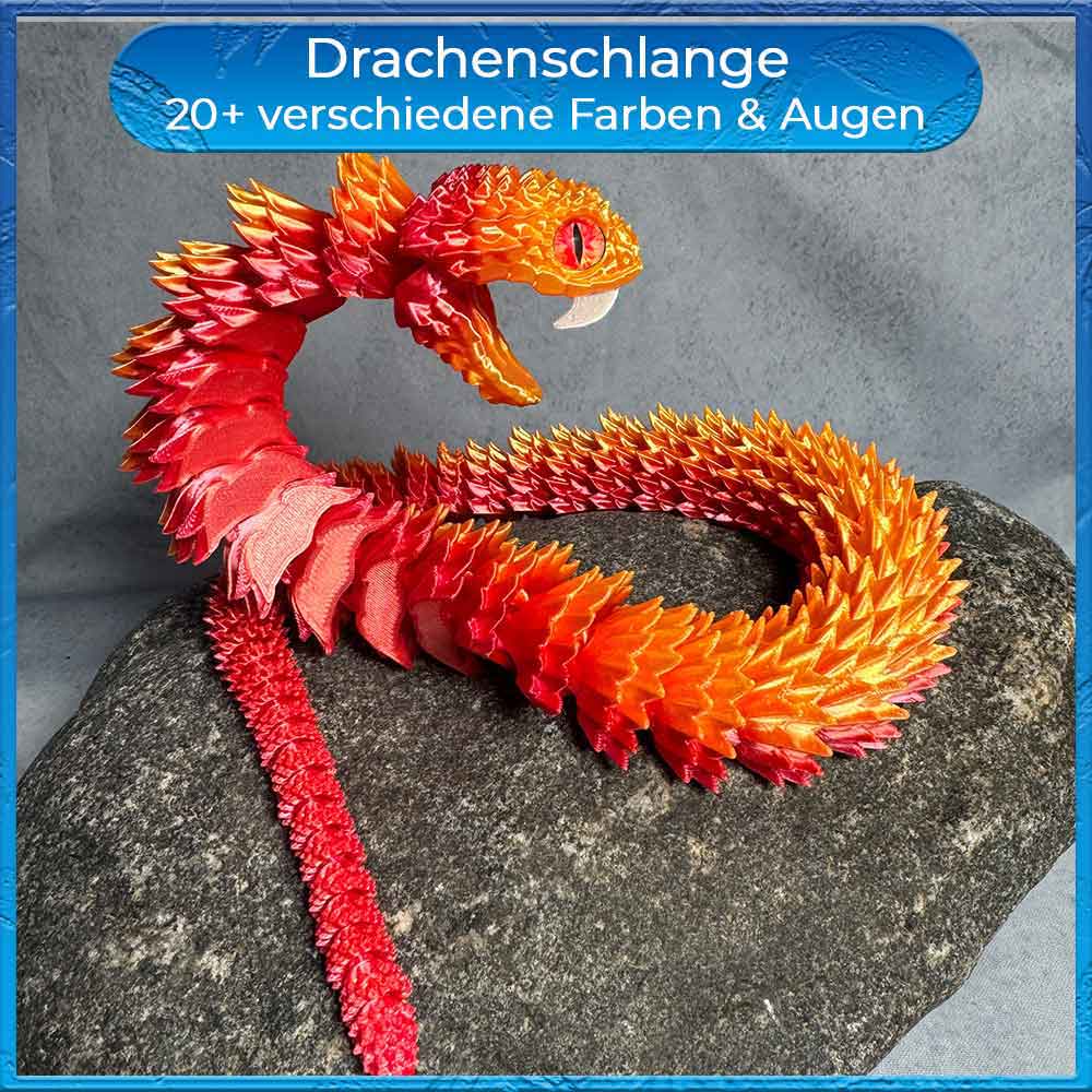 Bewegliche Drachenschlange - Klapperschlange - Busch Viper 3D