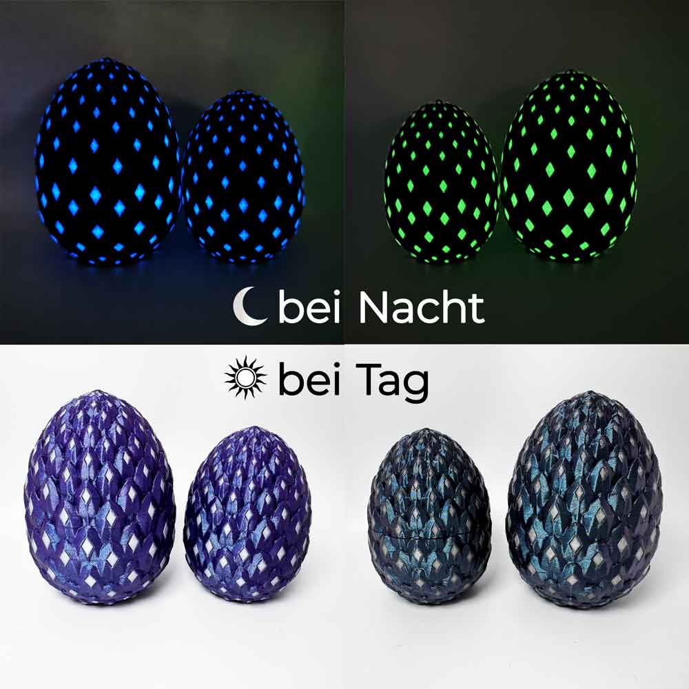 Flexibler Kristalldrache - Glow in the Dark Galaxy Nachtleuchtend