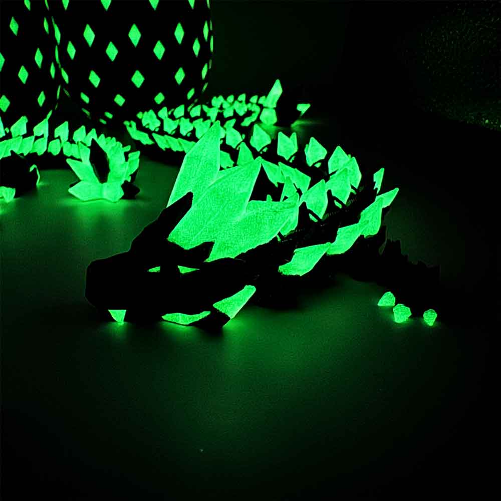 Flexibler Kristalldrache - Glow in the Dark Galaxy Nachtleuchtend