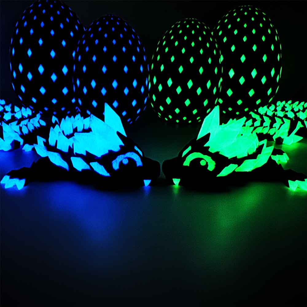 Flexibler Kristalldrache - Glow in the Dark Galaxy Nachtleuchtend