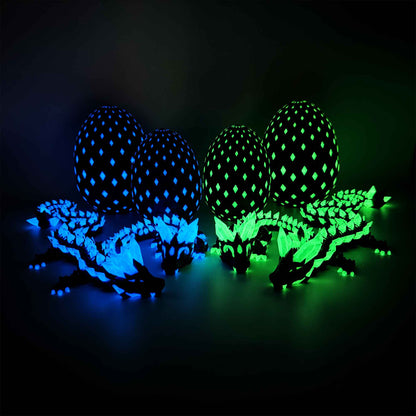Flexibler Kristalldrache - Glow in the Dark Galaxy Nachtleuchtend