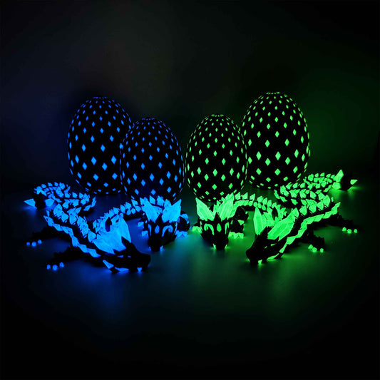 Flexibler Kristalldrache - Glow in the Dark Galaxy Nachtleuchtend