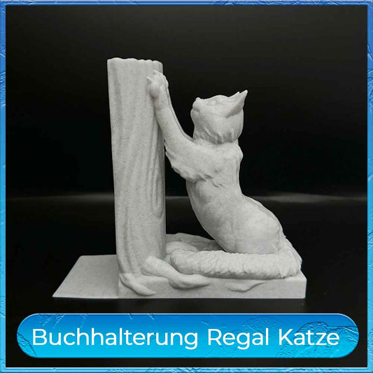 Buchstütze Regal Katze