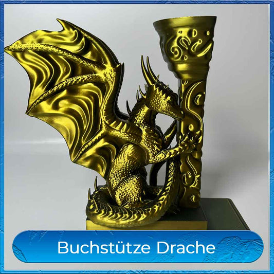 Buchstütze für Regal Drache