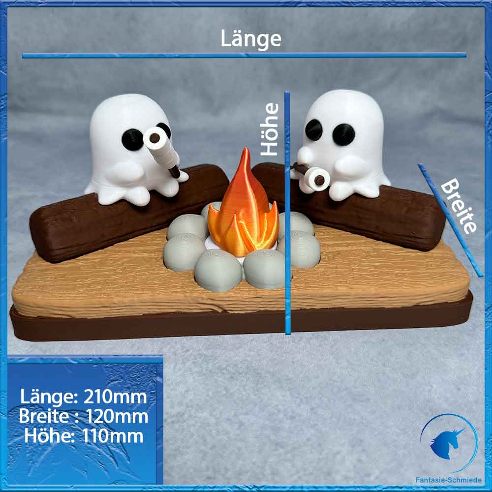 Geister Lagerfeuer - flackerndes Licht