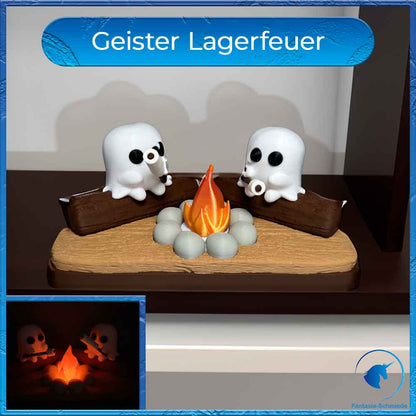 Geister Lagerfeuer - flackerndes Licht