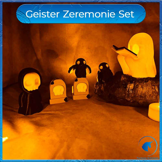 Geister Zeremonie Set - lesender Geist Figur