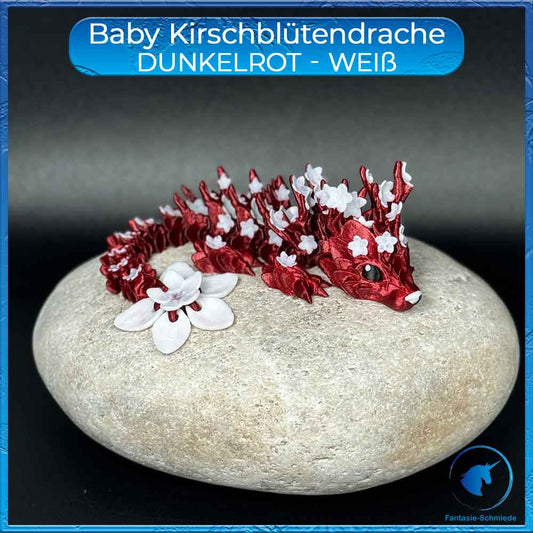 Kirschblütendrache Baby - Rot - Weiß