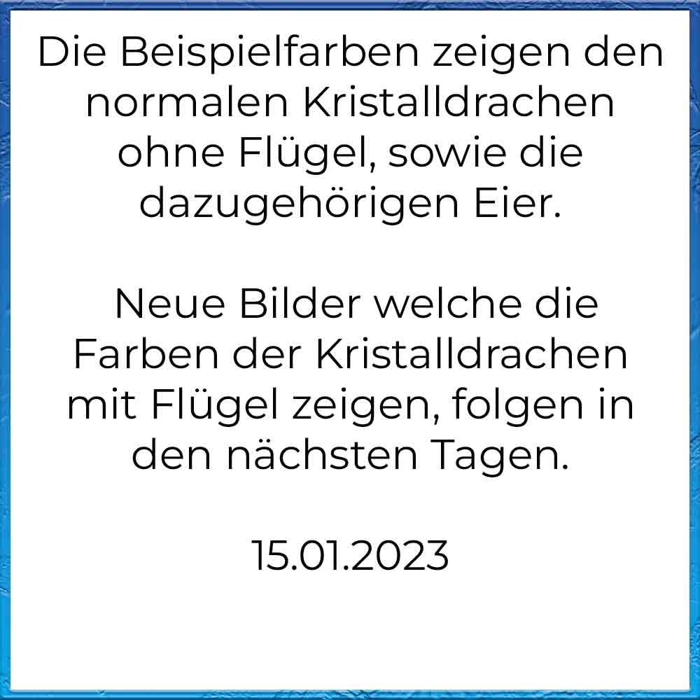 Gelenkiger Kristalldrache mit Flügel 2 in 1