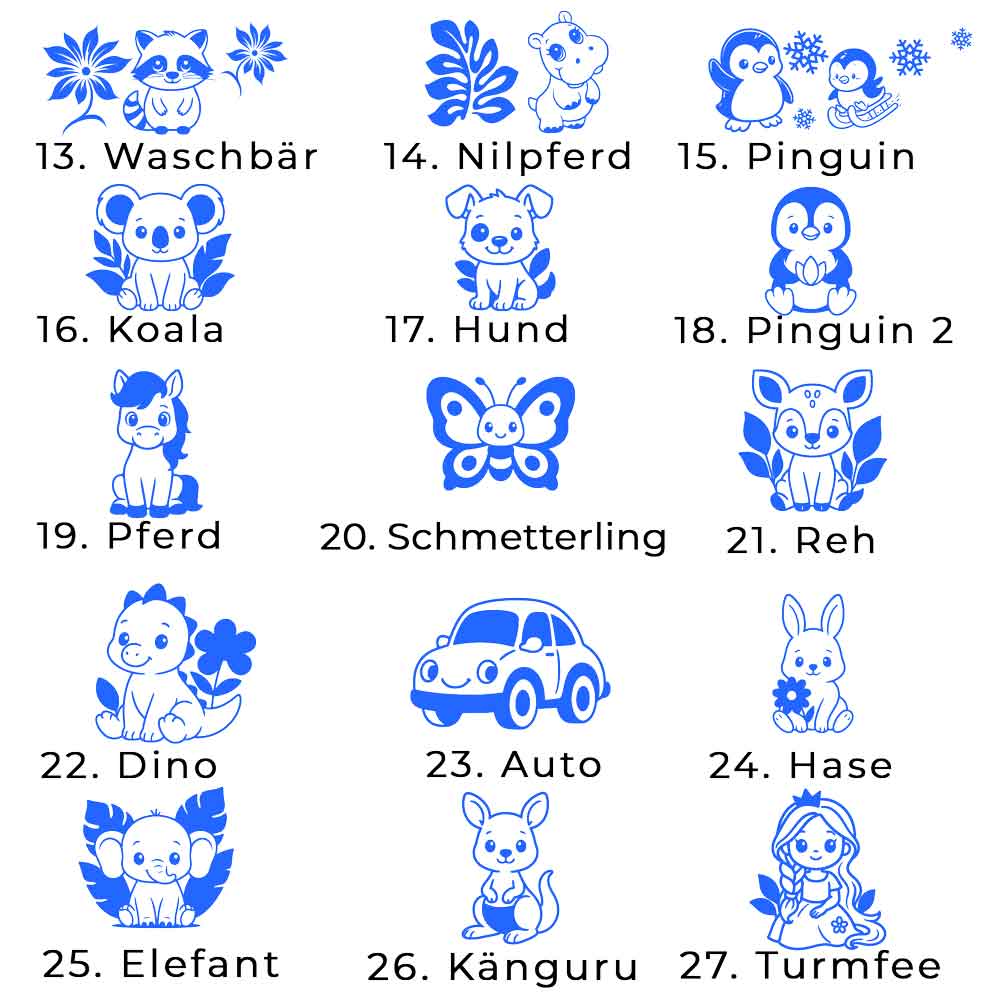 Einschulungs-Set mit personalisiertem Lineal, 3D-Stiftehalter, Gummi Drache & Drachenei