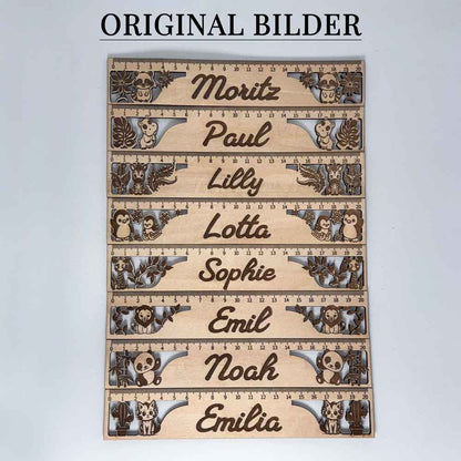Einschulungs-Set mit personalisiertem Lineal, 3D-Stiftehalter, Gummi Drache & Drachenei