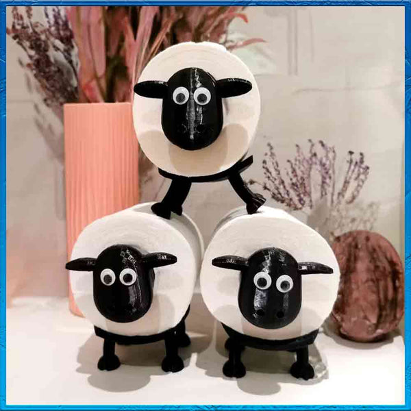 Lustiger Schaf Toilettenpapierhalter - Schwarzes Schaf Deko Fürs Badezimmer