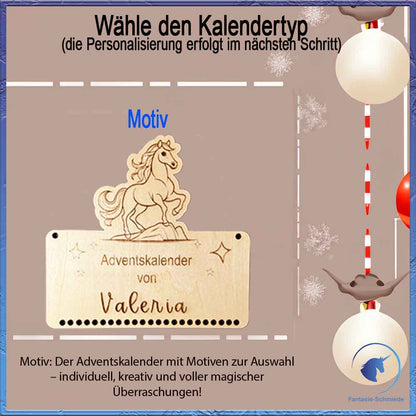 Adventskalender zum selbst befüllen - bis zu 6 Namen personalisierbar
