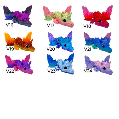 Flexibler Baby Alicorn Drache mit Flügel