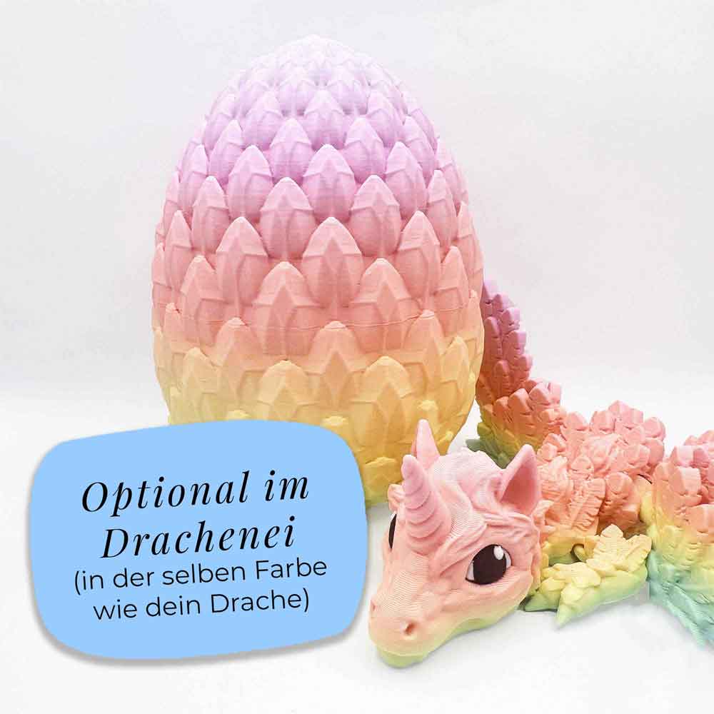 Flexibler Baby Alicorn Drache mit Flügel
