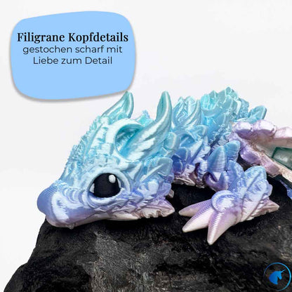 Beweglicher Baby Mond Drache mit Flügel
