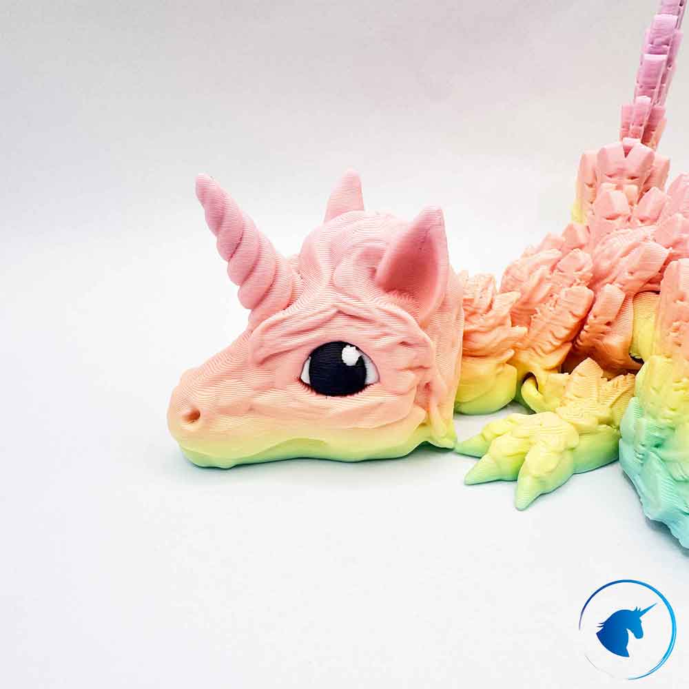 Flexibler Baby Alicorn Drache mit Flügel