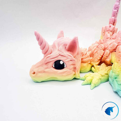Flexibler Baby Alicorn Drache mit Flügel