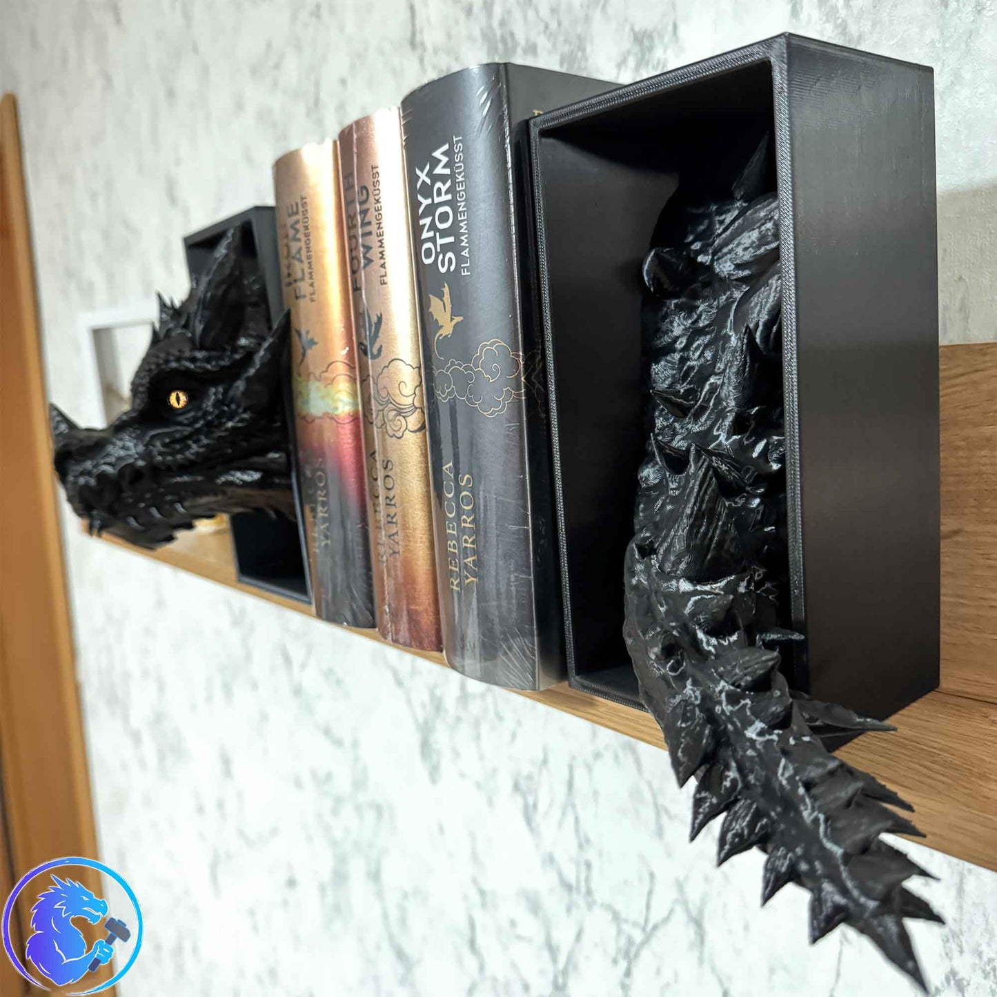 Drachen Book Nook – Magische 3D Bücherecke für dein Bücherregal