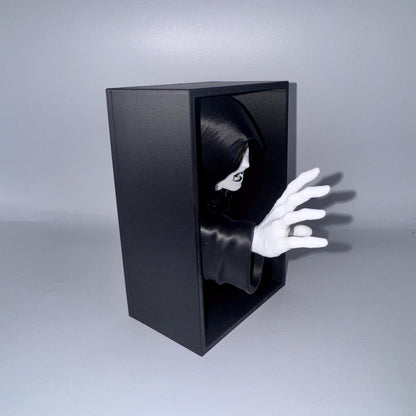 Void Reaper Book Nook - Gothic Bücherregal Einsatz mit Sensenmann