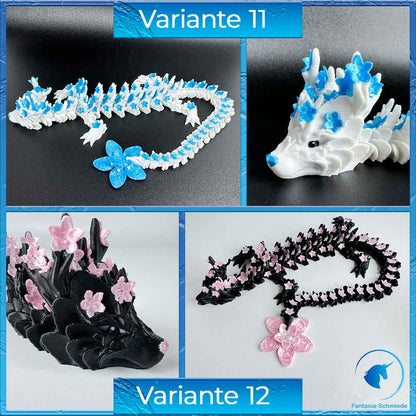Kirschblüten Drache Erwachsen - optional im Drachenei